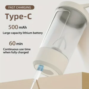 Xiaomi Self-Stirring Shaker Cup USB Charging Shaker Cup for Protein Shake Meal Replacement Shake Portable Sport Mixing Cup 450ml - Image 3