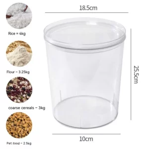 Transparent Rice Storage Box, Moisture-Proof, Insect-Proof, Kitchen, Household, Flour, Sealed, Barrel, Vinegar, Grains - Image 6