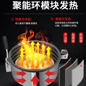 Commercial popcorn machine fully automatic stall dedicated new popcorn machine pot spherical - Image 5
