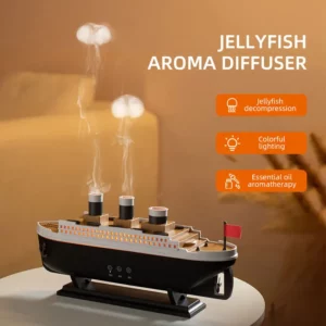 New Raindrop Green Landscape Humidifier, Air Humidifier Diffuser with Essential Oil Aromatherapy Function, Suitable for Home Use - Image 5