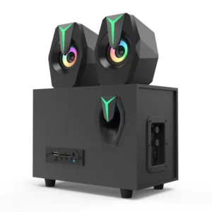 Wood 2.1 Multimedia Overweight Subwoofer Mobile Phone Plug Card Bluetooth Speaker USB Active Laptop - Image 6
