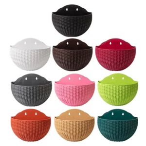 Flower Pot Hanging Basket Flowerpot Exquisite Wall-mounted Plastic Wall for Garden - Image 5