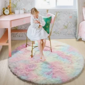 Super Soft Plush Round Rug Mat Fluffy White Carpets For Living Room Home Decor Bedroom Kid Room Decoration Salon Thick Pile Rug - Image 5