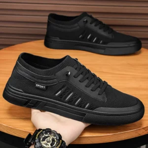 Summer Casual Sneakers for Men Breathable Loafers Lightweight Round Head Solid Colour Non-slip Flats Zapatillas Para Hombres - Image 2