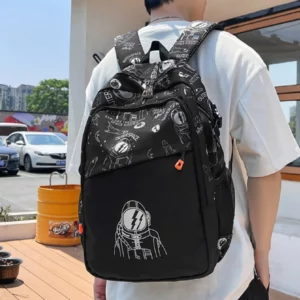 Personalized campus backpack, waterproof training mountaineering backpack, neutral classic backpack - Image 3
