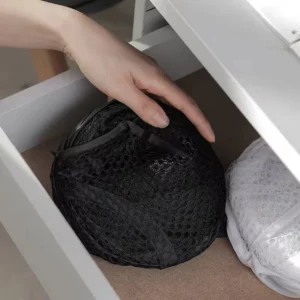 Folding Dirty Laundry Sorting Basket Washing Frame Bathroom Cloth Mesh Storage Bag Frame Bucket Laundry Organizers Storage Pouch - Image 4