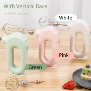 USB Electric Blender Wireless Portable Mixers with 2 Mixing Head Food Mixer Handheld Rechargeable Whisks Dough Stirrer Eggbeater - Image 5