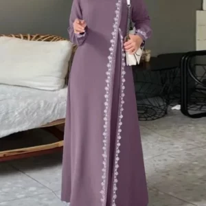 Women's Long Sleeve Lace Robe, Ramadan, Islamic, Arab, Muslim, Bohemian, Luxury Fashion, Spring Vest - Image 6