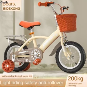Grylls UK Kids Bike With Training Wheels Female 3-6 Year Old Kids Bike 12/14/16 Inch Kids Bike With Back Seat Hot New - Image 3