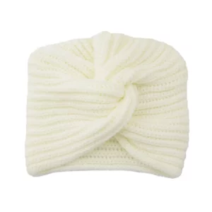 Women's Knitted Turban Hat Bohemia Cashmere Cross Wrap Head Lndian Wool Bonnet Turbante Cap - Image 4