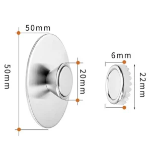 1 PC Portable New Magnetic Soap Holder 2.2*0.6cm Stainless Steel Dispenser Kitchen Bathroom Wall Mounted - Image 5