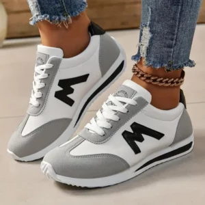 Women Designer Sneakers Round Head Deep Mouth Light Sneakers Versatile Breathable Cross Lace Casual Sneakers Zapatos De Mujer - Image 6