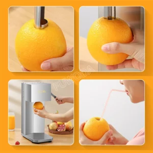 No Need Remove Skin Electric Citrus Juicer Squeezer Oranges Juicer 10W Motor Juice Squeezer for Orange Pitaya and Grapefruit - Image 2