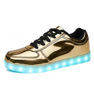RayZing Fashion Unisex Shoes Led For Adults Schoenen men Casual Chaussures Lumineuse Light Up Shoes lover Luminous Gold Silver - Image 5