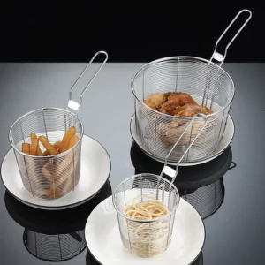 Hot Stainless Steel Mesh Colander Frying Basket Kitchen Handheld Noodles French Fries Sieve Oil Strainer Filter Spoon Tools Gadg - Image 4