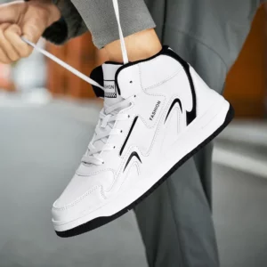 Big Size 36-47 Casual Shoes for Men Comfortable High Top Walking Sneakers Appliques Unisex Platform Sneakers Skateboarding Shoes - Image 1