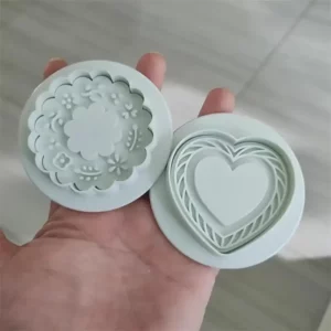 New Jam Sandwich Flowers Cookie Cutter 3D Christmas Biscuit Mould Pressable Fondant Stamp New Year Cake Decor Baking Supplies - Image 6