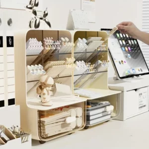 Multi-Layer Pen Holder Large Capacity Organizers Slanted Insert Desk Organizer Storage Box Accessories Office School Supplies - Image 2