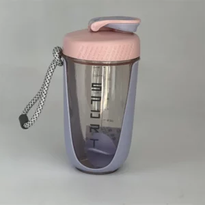 600ML Blender Shaker Bottle with Plastic Whisk Ball BPA Free Plastic Protein Shakes Leakproof for Powder Workout Gym Sport - Image 5