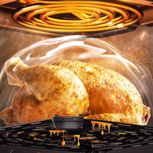 Sonifer Air Fryer SF-1034 .Frying pot capacity: 8.5L .Temperature control: 80-200°C time control: 1-60mins .LED display and touc - Image 3