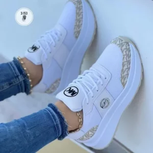 2024 Running Shoes for Women Sneakers Lace-Up Breathable Gym Sports Wedges Shoes Female Platform Female Footwear Plus Size 36-43 - Image 2