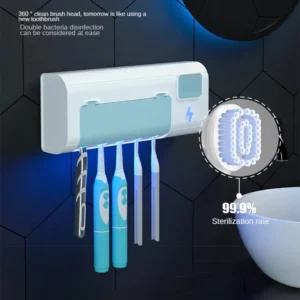 Xiaomi Intelligent Rechargeable Toothbrush Sterilizer Ultraviolet Disinfection Perforation-Free Wall-Mounted Toothbrush Holder - Image 4