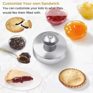 Hamburger Pie Sealer Mold Bread Round Stainless Steel DIY Sandwich Cutter BakingStainless Steel Sandwich Cutting Sealing Mould - Image 5