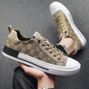 2024 Luxury Men Canvas Shoes Brand Sneakers Breathable Men's Vulcanize Shoes Designer Low Canvas Sneakers Men Skateboard Loafers - Image 3