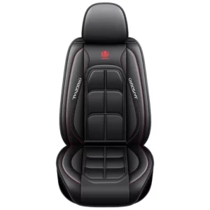 1pc PU Leather Universal Fit Car Seat Cover Protector Mat with Soft Cushion Full Package Seat Cover Auto Interior Accessories - Image 2