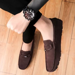 Men's Brand Casual Shoes Fashion Suede Leather Loafers Shoes Soft Comfortable Driving Shoes for Man Moccasins Walking Sneakers - Image 6