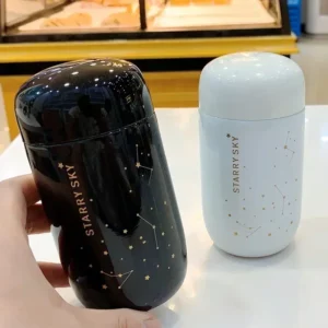 Thermos Bottle Starry Sky Mini Small Capacity Leakproof Coffee Mug 304 Stainless Steel Vacuum Flask 200ML Thermo Bottle - Image 3