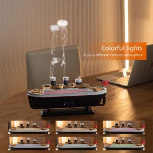New Raindrop Green Landscape Humidifier, Air Humidifier Diffuser with Essential Oil Aromatherapy Function, Suitable for Home Use - Image 4