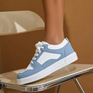 2024 White Red Sports Skate Shoes Ladies Large Size 42 Low Top Casual sneakers Ladies flat comfortable leather skates - Image 5