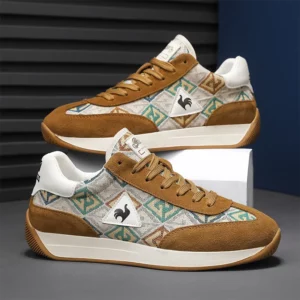New Retro Brown Men's Sneakers Brand 2024 Designer Trainers Men Jogging Shoes Fashion Platform Shoes Men Beathable Running Shoes - Image 1