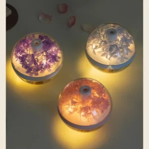 270ML Air Humidifier USB Rechargeable 800mAh Home Hydration Humidifier Colour LED Light Mist Maker Flower Humidificador - Image 6