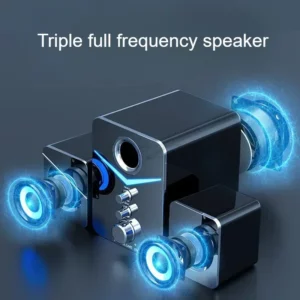 SADA Computer Speaker Home Desktop Computer Laptop Universal Small Speaker Wired Desktop Subwoofer Speaker - Image 3