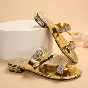 2023 Summer New Line Flat Bottom Slippers Women's Square Head Snake Pattern Transparent Belt Slippers - Image 2