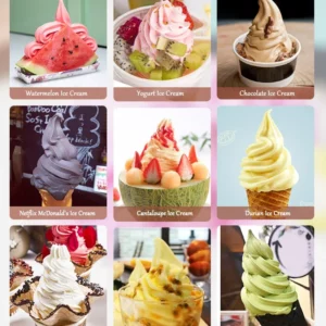Ice Cream Machine 220V Household Automatic DIY Frozen Fruit 1L Fruit Dessert Machine Milkshake Machine BL-1000 21W - Image 2