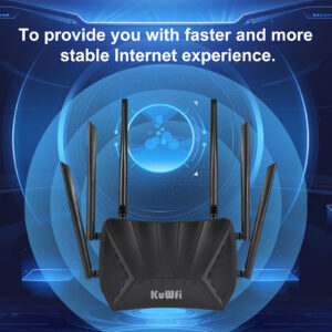 KuWFi 1200Mbps 4G LTE Router 2.4G 5G Dual Band Wireless Router with 6*5dBi High Gain Antennas with Gigabit WAN LAN Port - Image 3