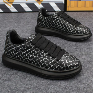 Hot selling high quality men's sports casual shoes black lace-up sneakers couples tennis sneakers women's white shoes - Image 6