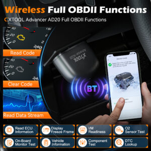 XTOOL Advancer AD20 Mini Bluetooth 5.0 OBD2 Scanner Full obd2 Functions Car Diagnostic Scan Tool Read/Clear fault code Universal - Image 4