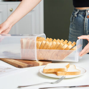 Bread Loaf Container Clear Airtight Bread Box With Lid Sandwich Bread Holder For Homemade Bread Tall Bread Saver For Kitchen - Image 5