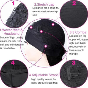Kinky Curly Human Hair Headband Wig For Black Women 180% Density Glueless Brazilian Remy Jerry Curl Full Machine Made Hair - Image 5
