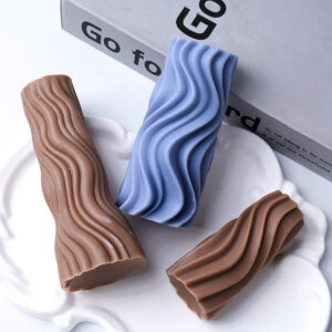 Wavy Stripe Cylindrical Silicone Candle Mould Pillar Twisted Stripe DIY Candlestick Making Design Shape Scented Candle Handmade - Image 5