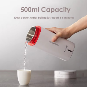 500ml Portable Electric Hot Water Cup 110v-240v Fast Boiling Kettle Outdoor Traveling Electric Kettle Heat Preservation Kettle - Image 4