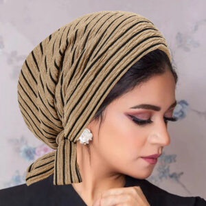 Trendy Long Tail Strap Hijab Turban Hats Muslim Solid Color Head Wraps Elastic Breathable Chemo Cap For Women Girls - Image 4