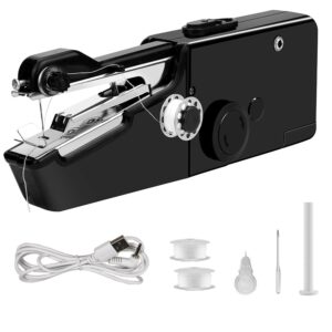 USB Electric Handheld Sewing Machine Kit, Cordless Mini Quick Repairing Sewing Machine For Denim Curtain Leather - Image 6