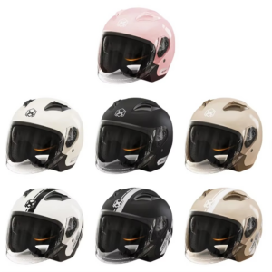 Motorcycle Open Face Helmet For Men Women 3/4 Half Helmet Warming With Sun Visor Quick Release Buckle Safety Riding Equipment - Image 2
