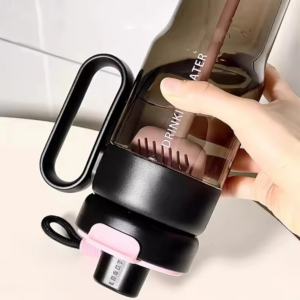 850ml Large Gym Water Bottle Sport Tumbler With Tea Infuser Handle Straw Tritan Ice Coffee Juice Tea Drinking Bottle BPA Free - Image 2