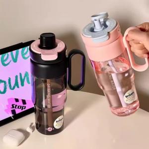 850ml Large Gym Water Bottle Sport Tumbler With Tea Infuser Handle Straw Tritan Ice Coffee Juice Tea Drinking Bottle BPA Free - Image 6